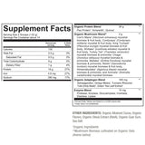 PlantFusion Mushroom Protein Powder lifestyle scene with coffee