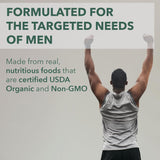 PlantFusion Organic Multivitamin for Men back view packaging