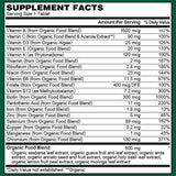 PlantFusion Organic Multivitamin for Men with fruits and vegetables