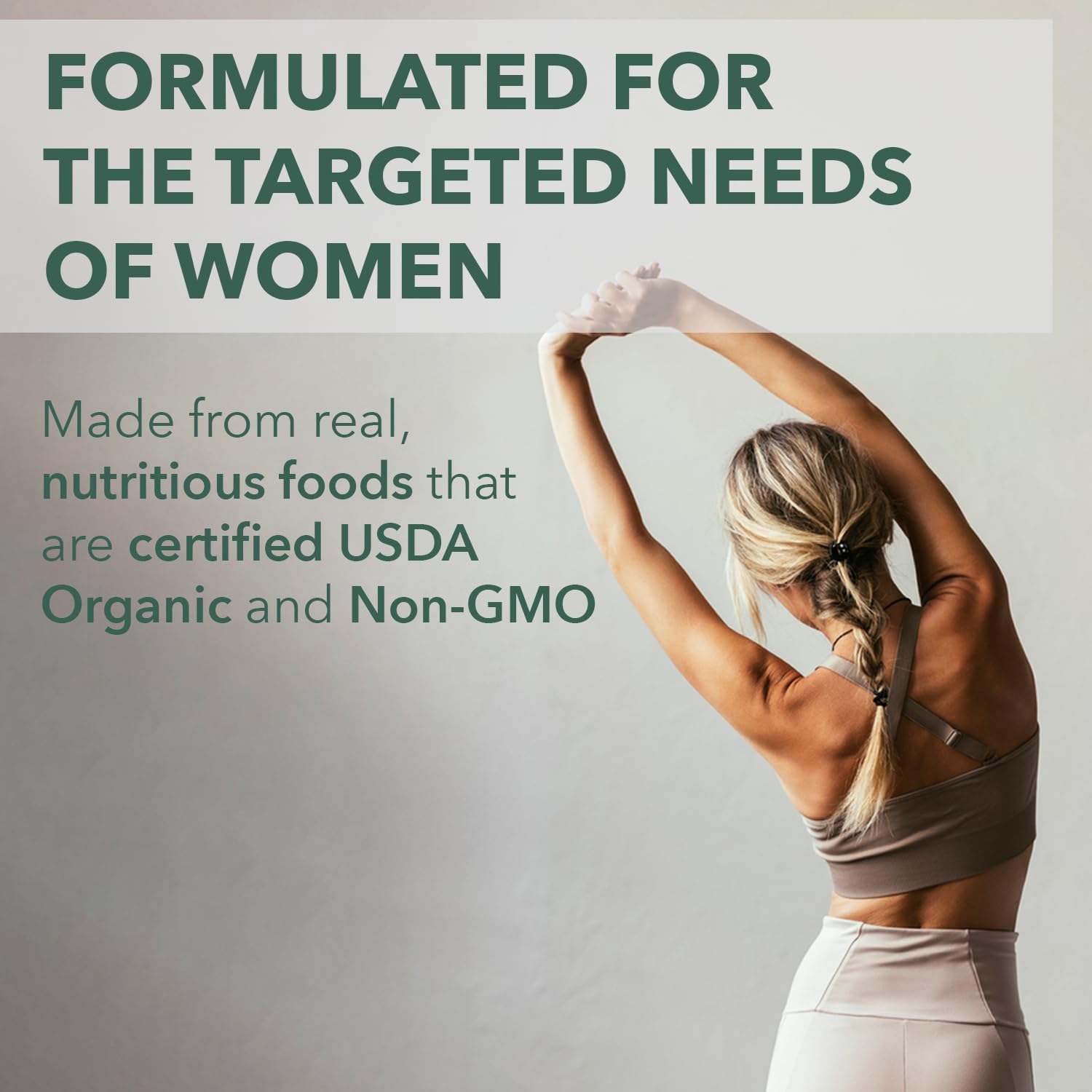 PlantFusion Organic Multivitamin for Women 30 Tablets tablet close-up
