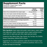 PlantFusion Vegan Calcium Supplement back view with dosage instructions