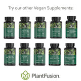 PlantFusion Vegan Vitamin D3 2000IU with leafy background