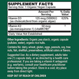 PlantFusion Vitamin D3 and K2 Supplement capsules on a wooden table