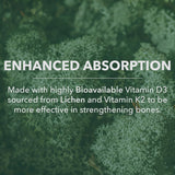 PlantFusion Vitamin D3 and K2 Supplement with measuring spoon for dosage
