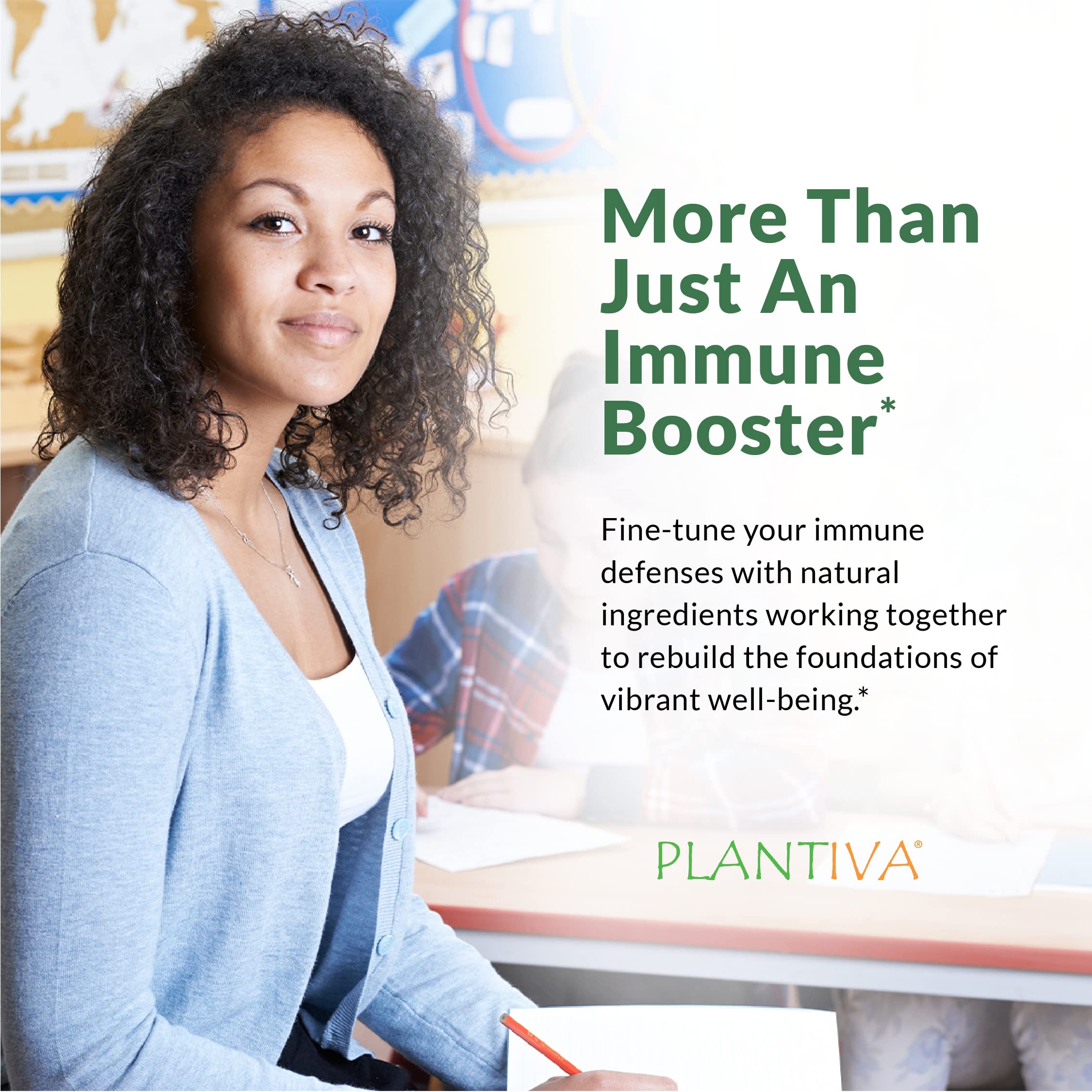 Plantiva daily wellness Echinacea Supplement side view