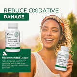 Plantonin Grape Seed Extract Plus capsules on wooden surface