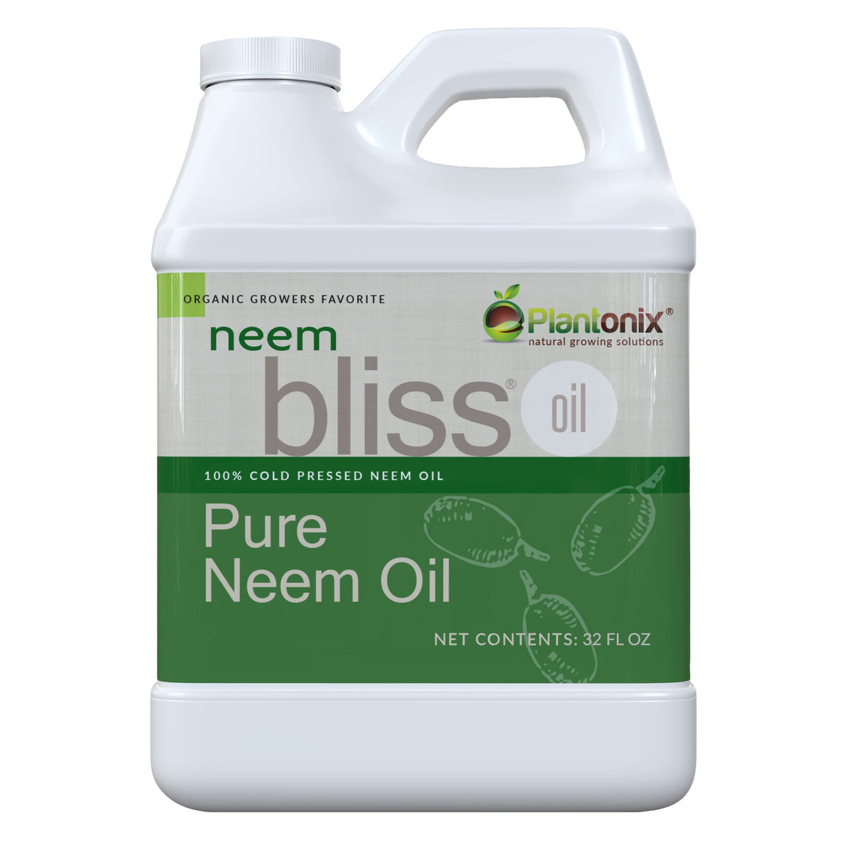 Plantonix Neem Bliss 100% Pure Neem Oil Extract 907g front view