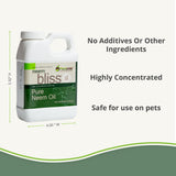 Plantonix Neem Bliss 100% Pure Neem Oil Extract 907g with natural background