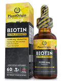 PLANTORIGIN Liquid Biotin 15,000 MCG front view