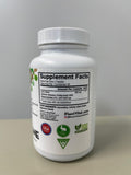 Plantvital Organic Lion’s Mane Mushroom Capsules with measuring spoon