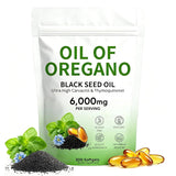 Plaxssuss Oregano Oil and Black Seed Oil Softgels front view
