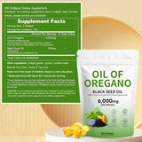 Plaxssuss Oregano Oil and Black Seed Oil Softgels packaging