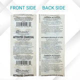 PLENARX Activated Charcoal Tablets blister strip with tablets