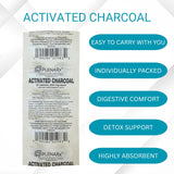 PLENARX Activated Charcoal Tablets side view in hand
