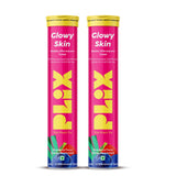 PLIX Glowy Skin effervescent tablets packaging front view
