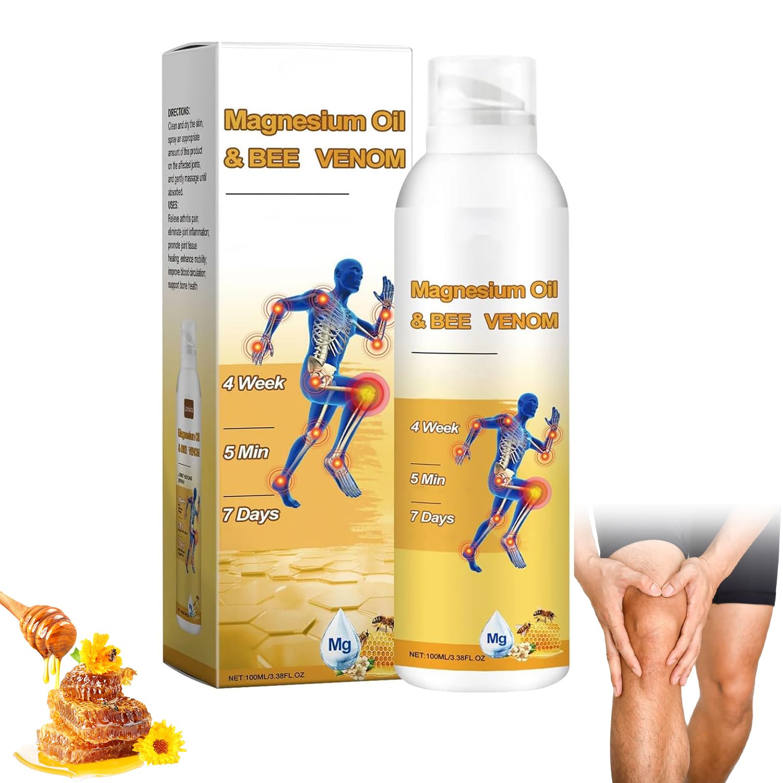 ploreatu Magnesium Oil Bee Venom Joint Spray front view