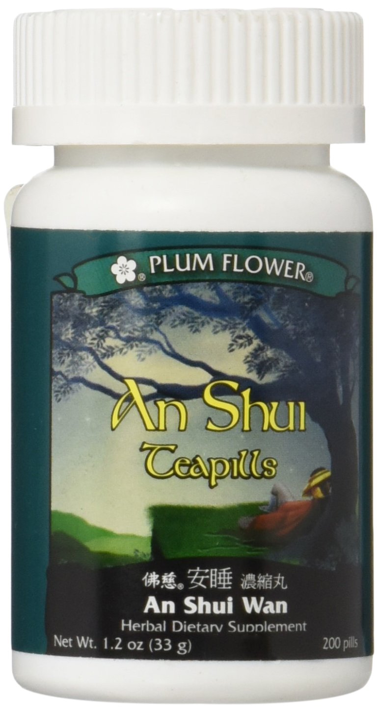 Plum Flower An Shui Wan 200 count teapills front view