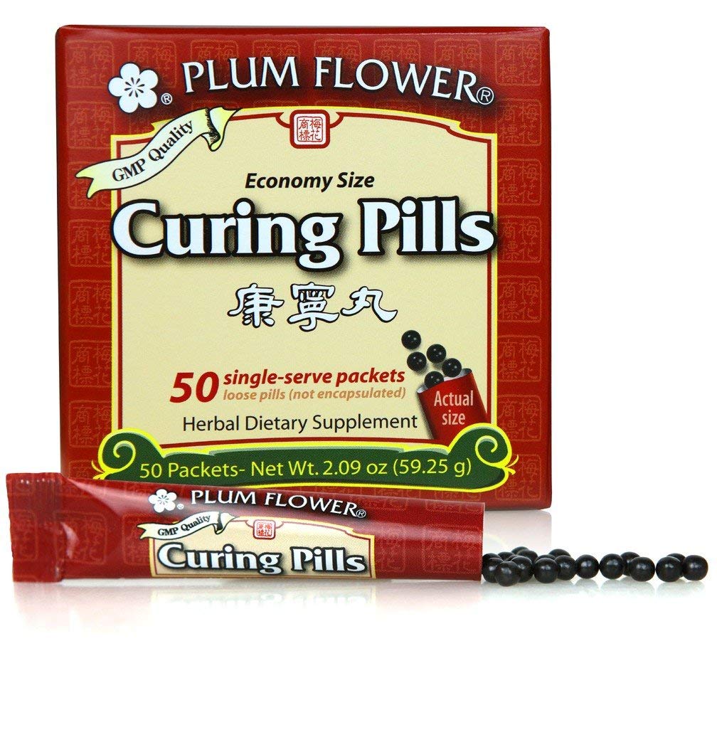 Plum Flower Curing Pills 50 stick packs front view