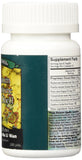 Plum Flower Herbal Teapills bottle side view showing dimensions