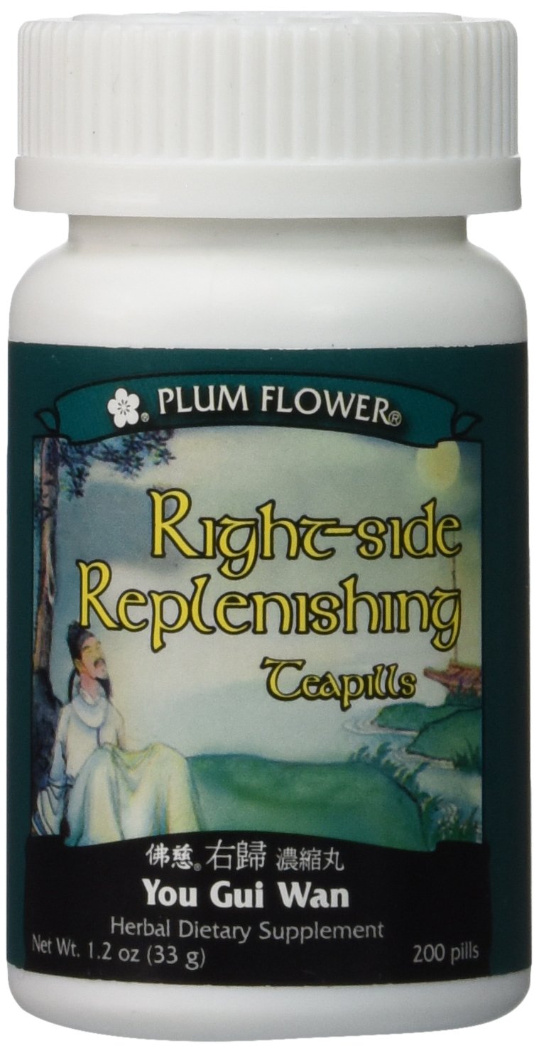 Plum Flower Right Side Replenishing Teapills 200 ct front view