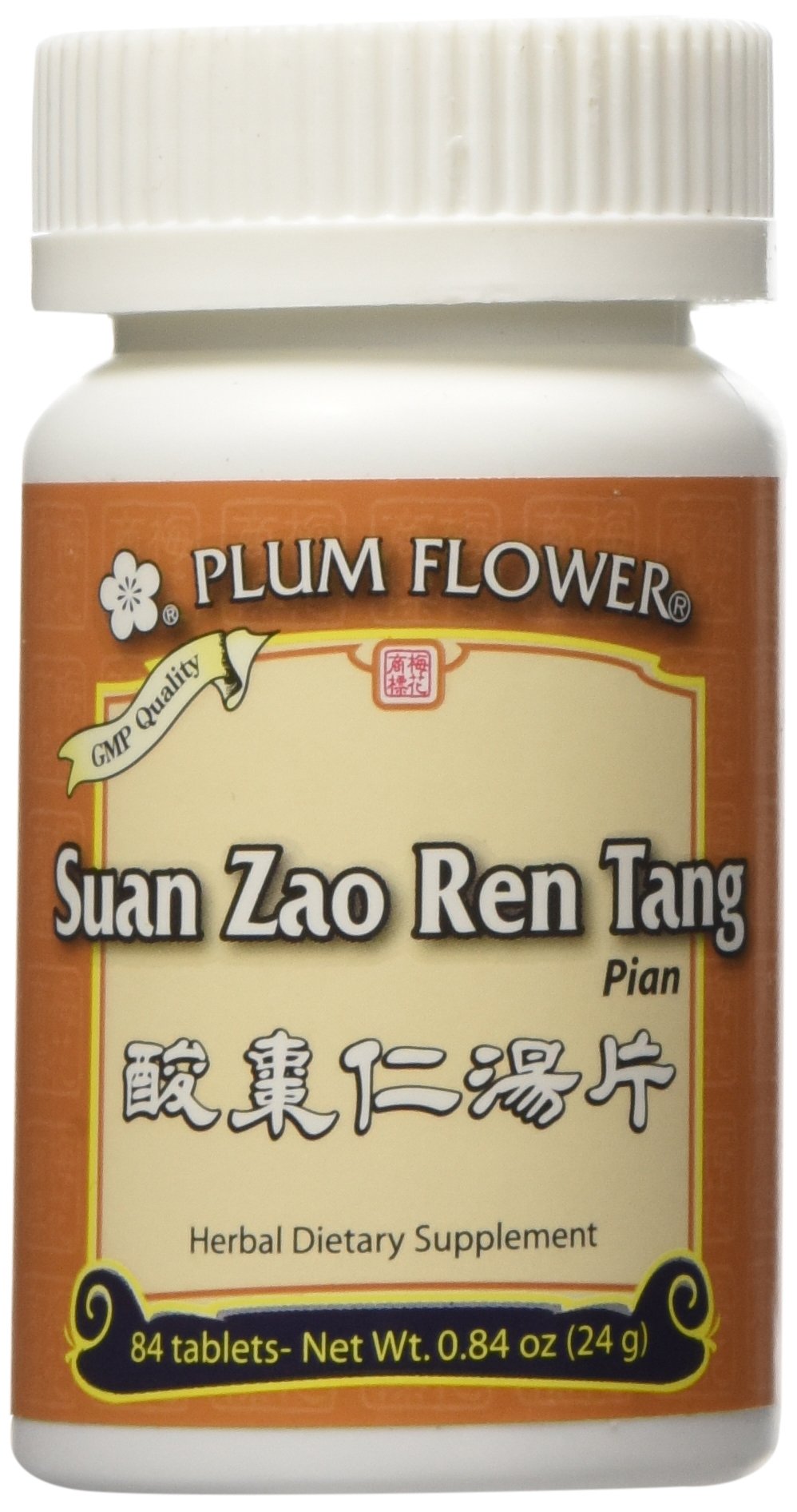 Plum Flowers Suan Zao Ren Tang Tablets 41g front view