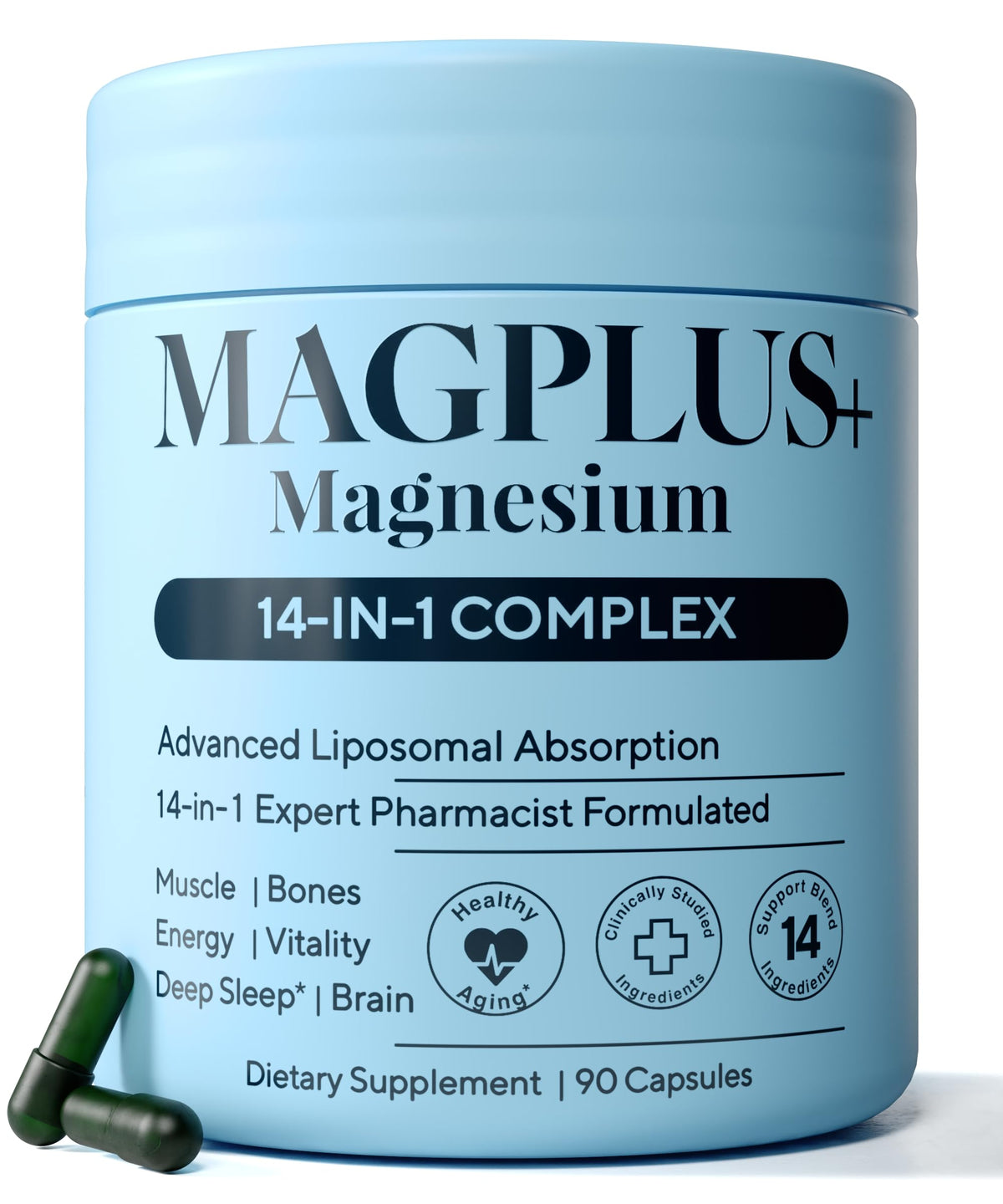 Plus+Ultra Magnesium Complex 90 Capsules front view
