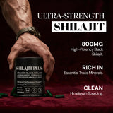 Plus+Ultra Shilajit Supplement bottle with capsules