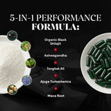 Plus+Ultra Shilajit Supplement on a wooden table