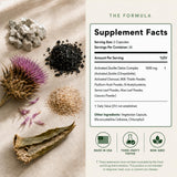 Plus+Ultra ZEOLITE+ Charcoal Supplement with lifestyle background