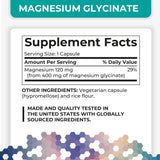PlusPharma Magnesium Supplement 400mg with a measuring spoon