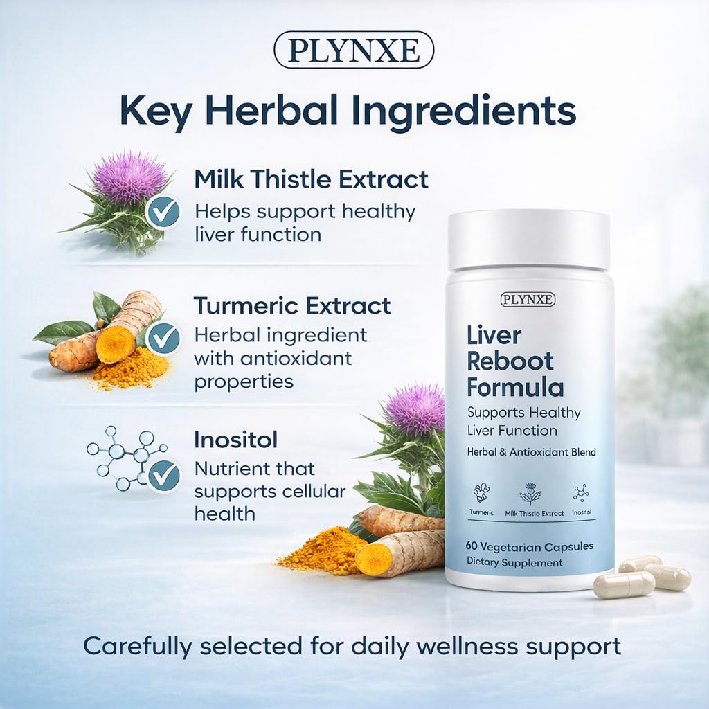 PLYNXE Milk Thistle Supplement ingredients list on packaging