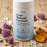 PLYNXE Milk Thistle Supplement lifestyle scene with greenery
