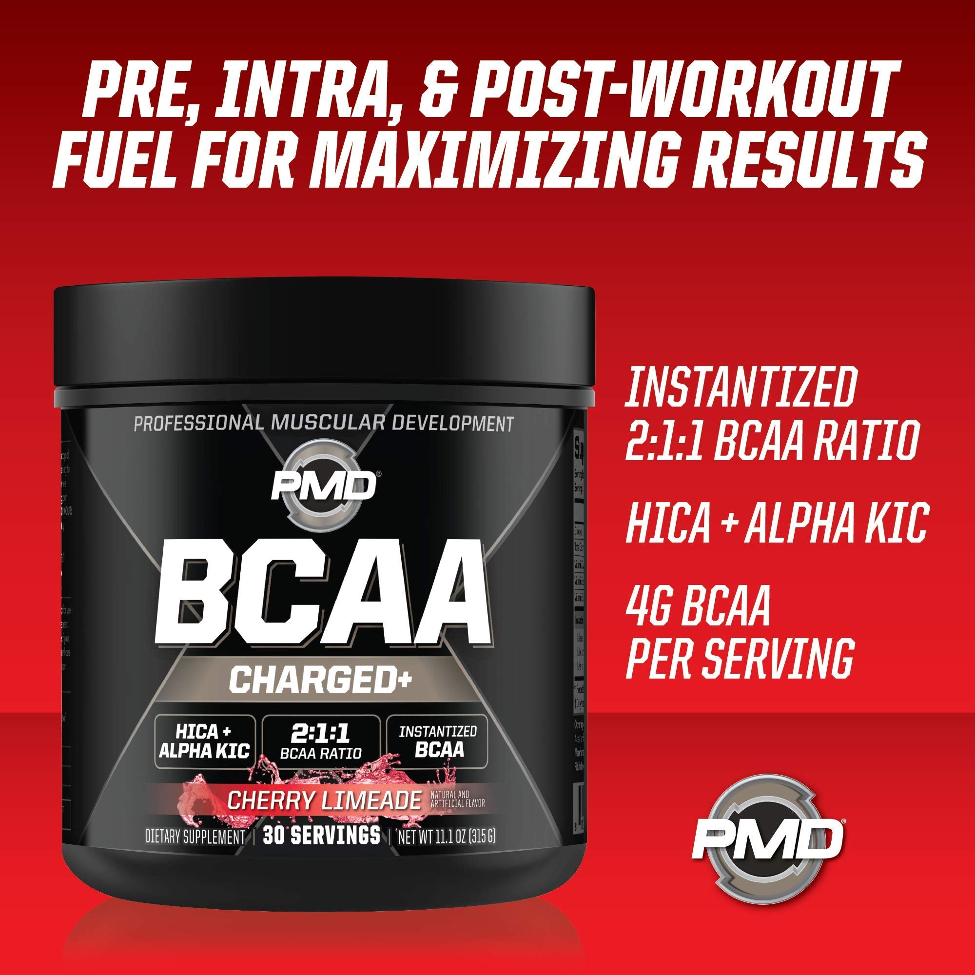 PMD BCAA Amino Acids Powder 141g close-up of powder
