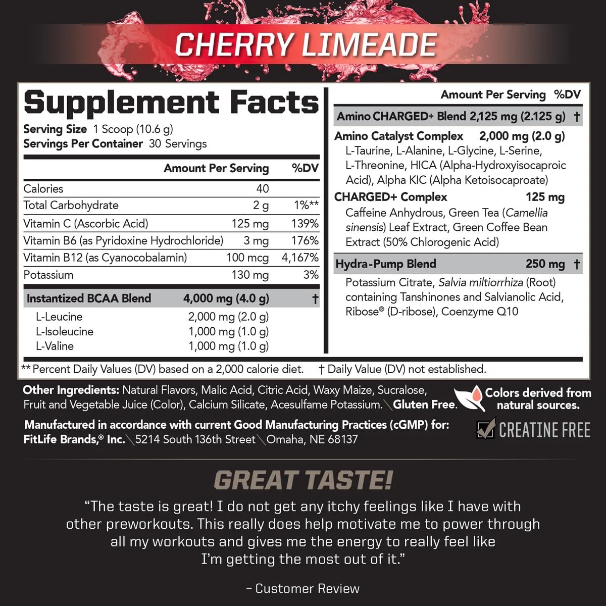 PMD BCAA Amino Acids Powder 141g packaging