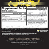 PMD BCAA Powder 261g back view with nutritional information