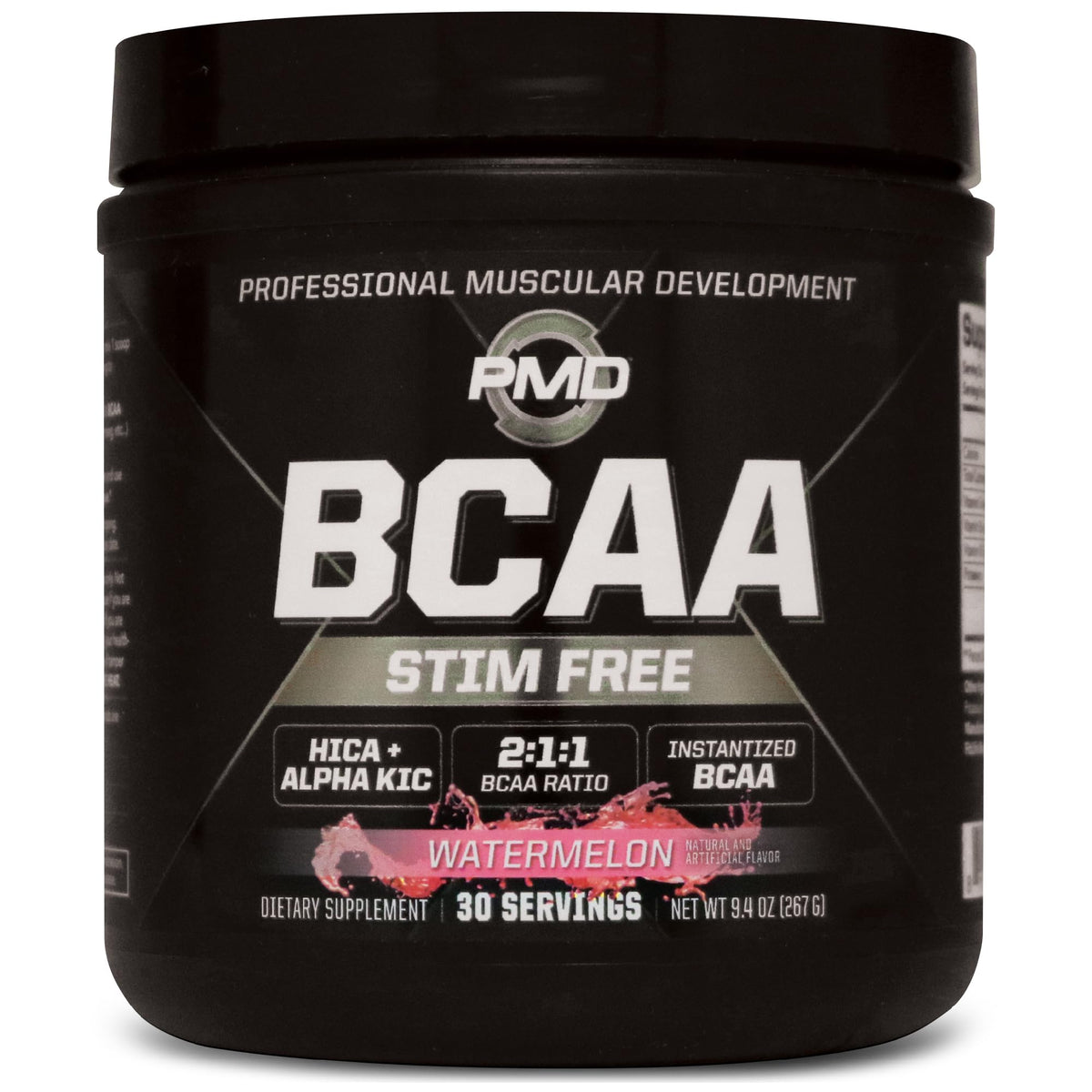 PMD BCAA Powder 261g front view with packaging
