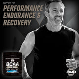 PMD BCAA Powder 267g scoop next to the container