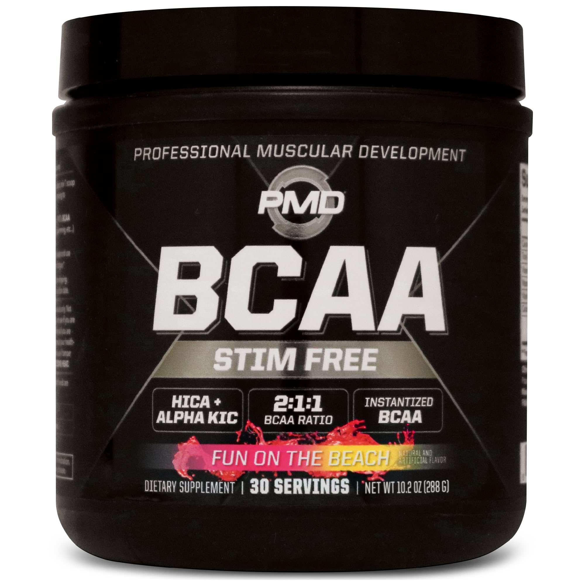 PMD BCAA Powder 340g front view with packaging