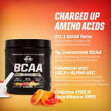 PMD BCAA Powder in a gym setting with weights