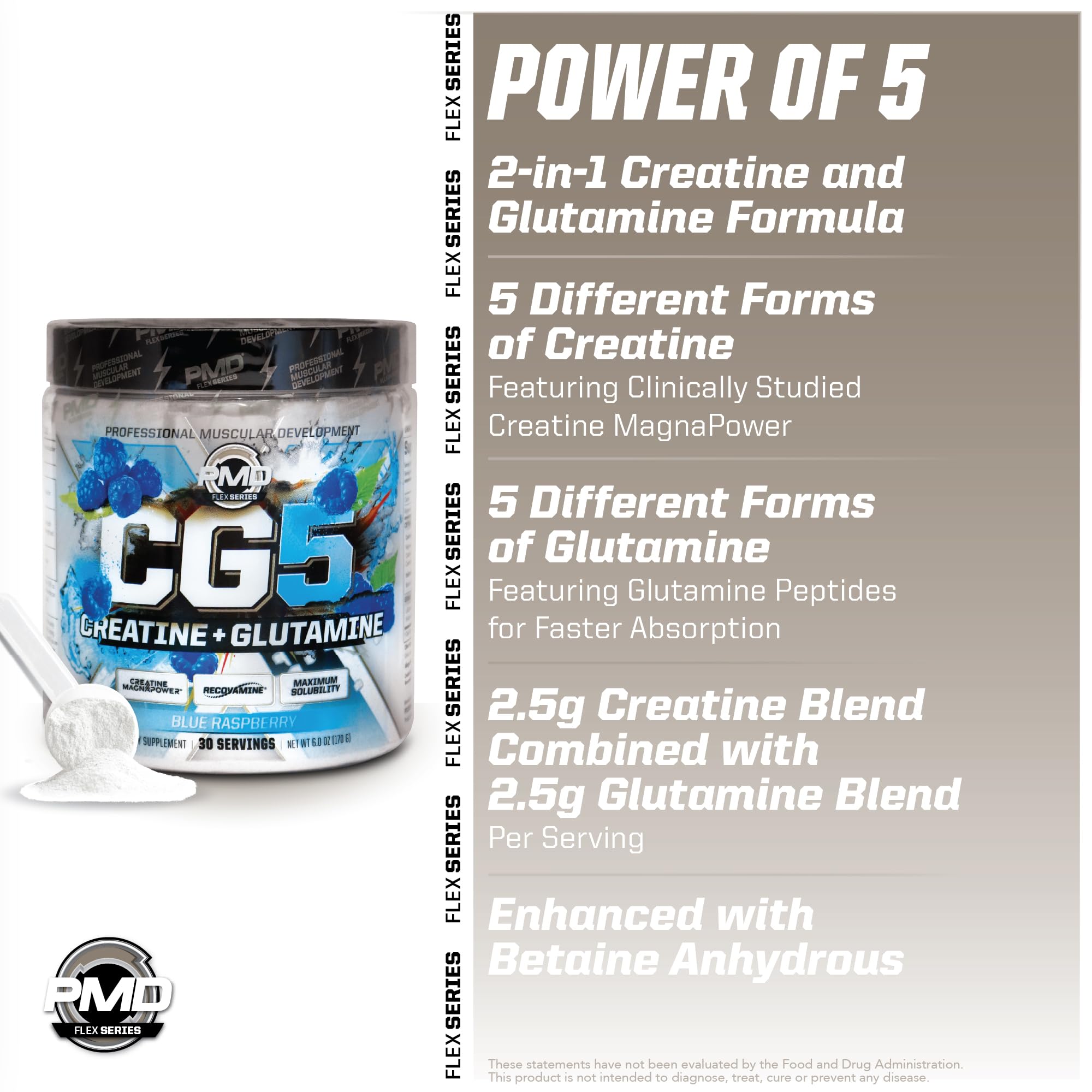 PMD CG5 Creatine Supplement 200g scoop