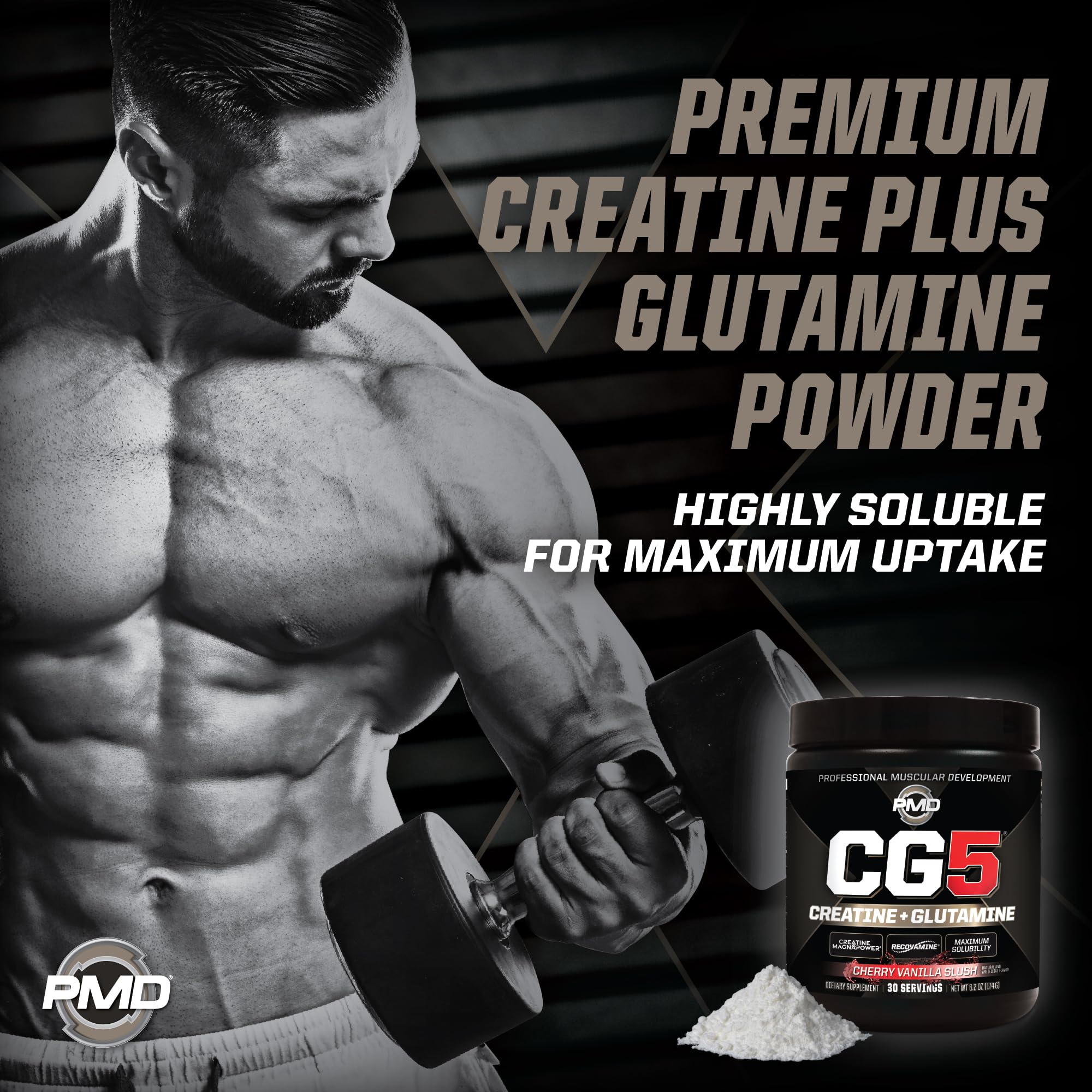PMD CG5 Creatine Supplement 209g lifestyle scene
