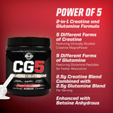PMD CG5 Creatine Supplement 209g scoop and powder