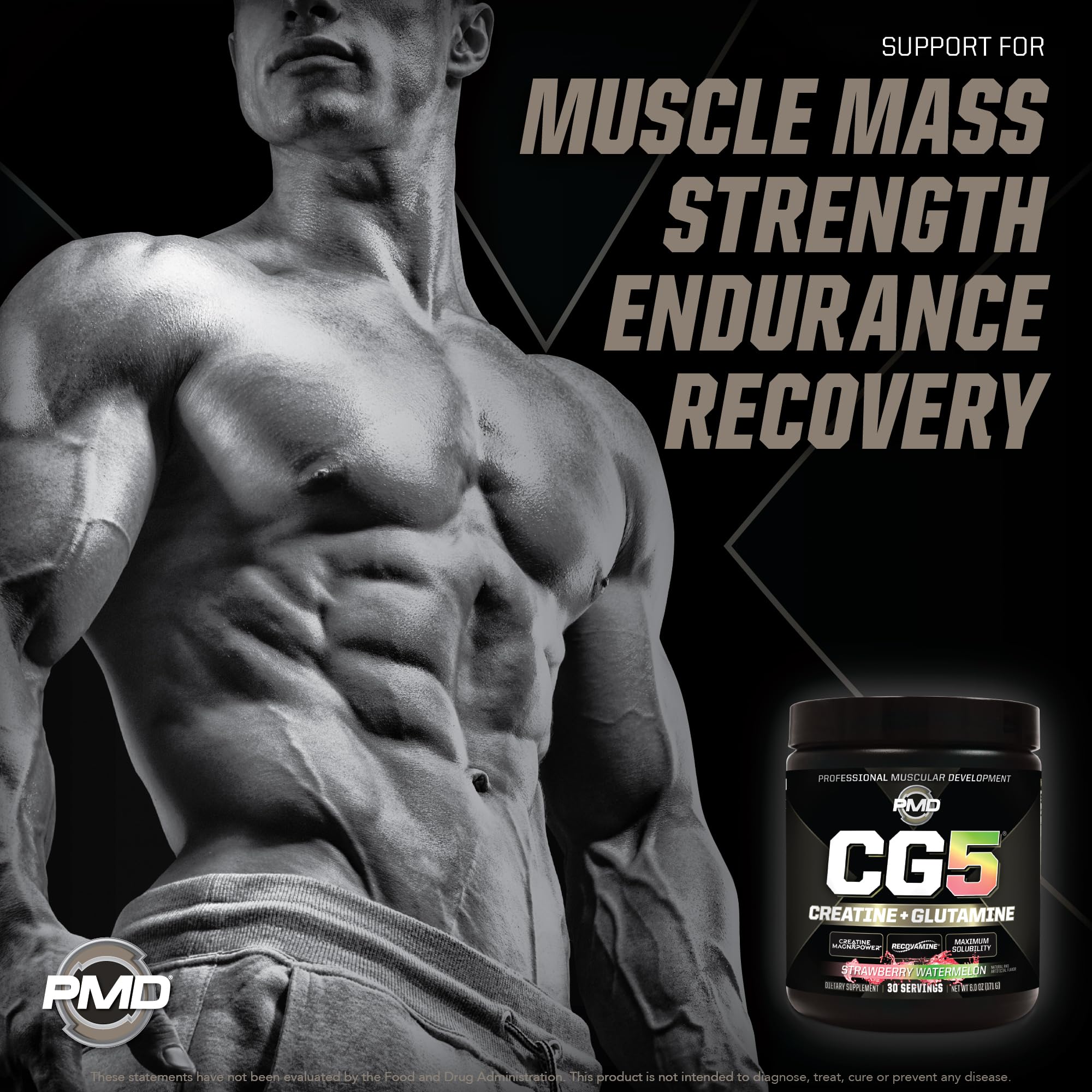 PMD CG5 Creatine Supplement packaging details