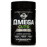 PMD Omega Cuts Elite CLA Softgels front view with packaging