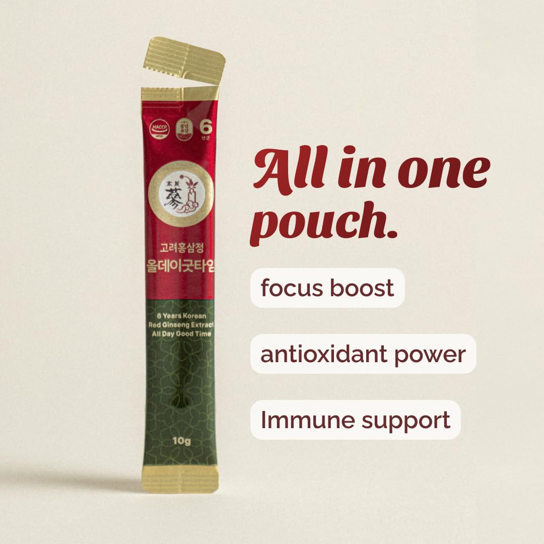 PNBG Red Ginseng packet showing ingredients list