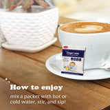 Pocas Ginger Latte cup with creamy texture