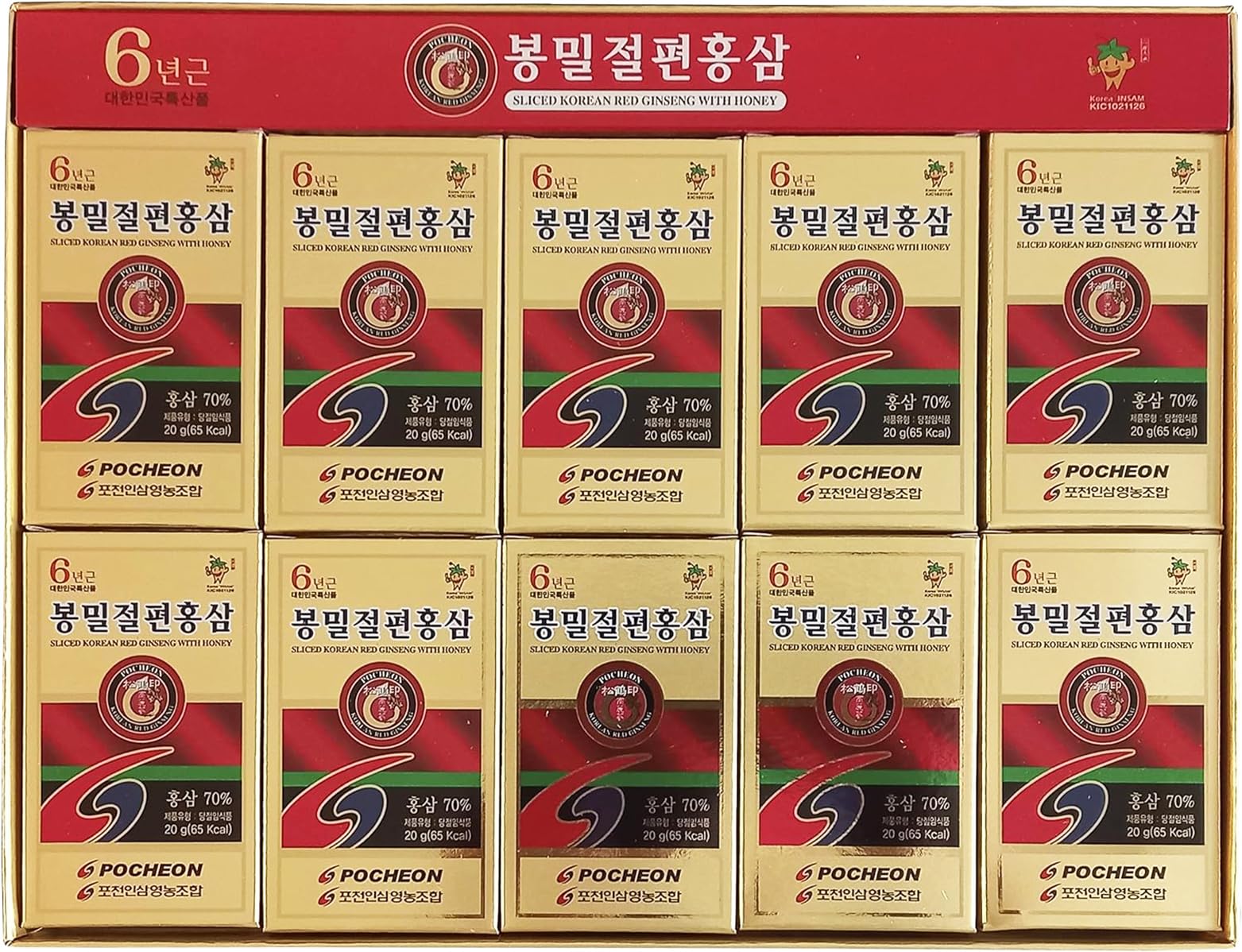 POCHEON KOREAN RED GINSENG Sliced Ginseng 200g front view