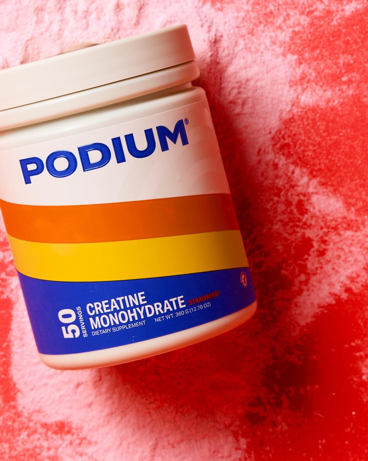 Podium Nutrition Creatine Monohydrate Pink Lemonade packaging