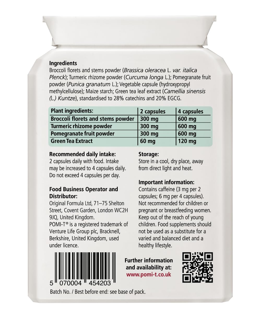 PomiT Blended Vitamin & Mineral Supplement capsules on a surface