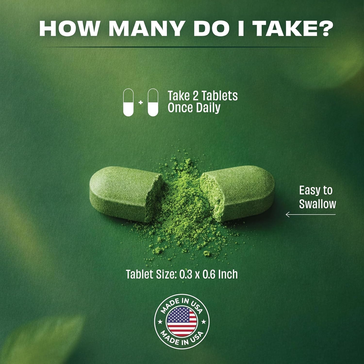 Pomona Wellness Organic Greens Powder Supplement tablet on a wooden surface